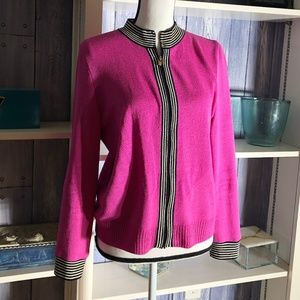 Classy Hot Pink St. John Sweater
